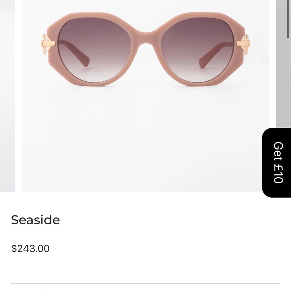 For Art’s Sake Seaside Sunglasses - Champagne